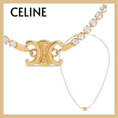 【セリーヌ】大人気◆トリオンフ スパークル ネックレス ゴールド